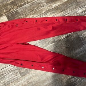 And1 Red Sweatpants with Edgy Design